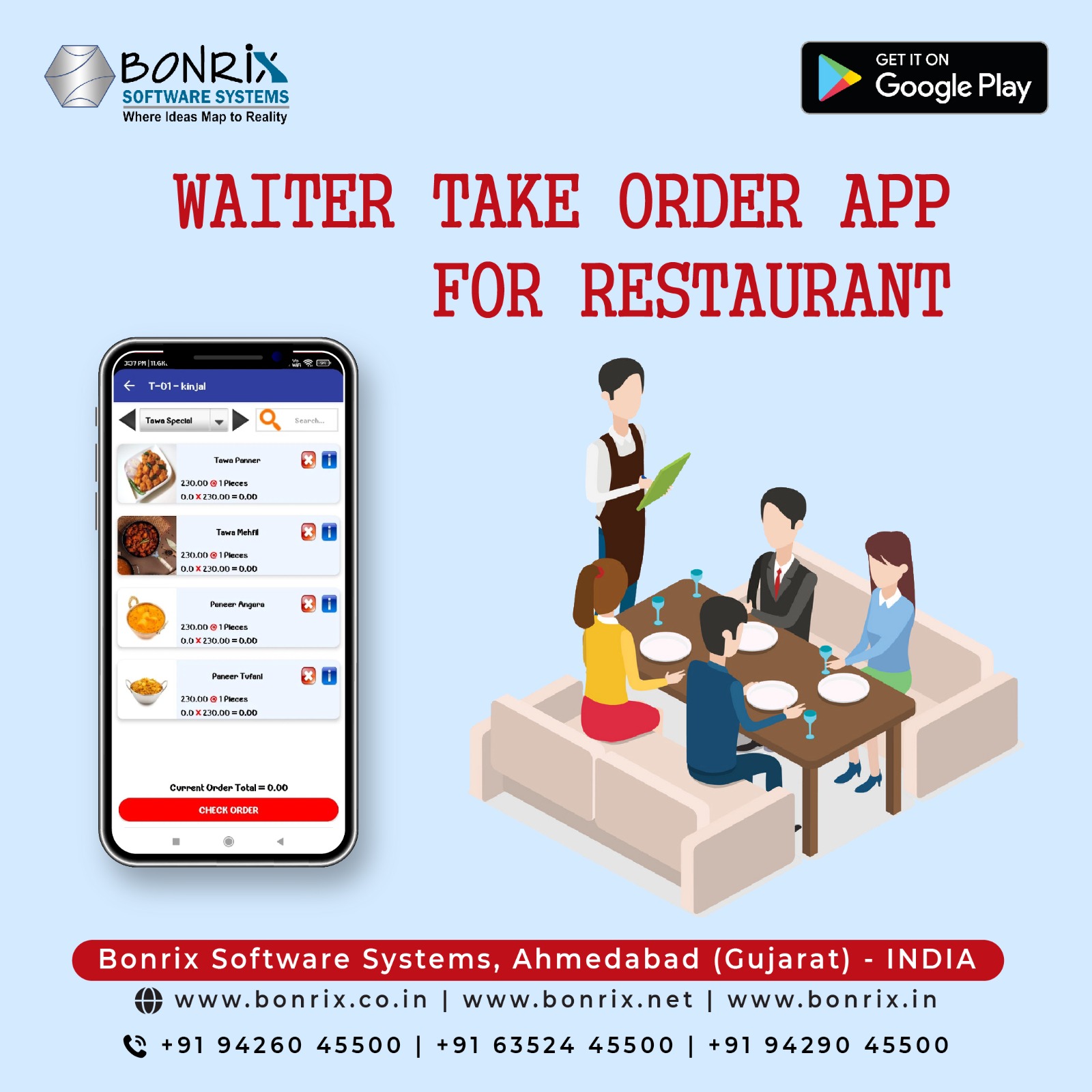 Waiter Take Order App for Restaurant